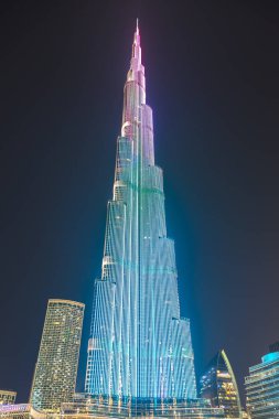 DUBAI, BAE - 26 Haziran 2018: Burj Halife, Dubai, Birleşik Arap Emirlikleri