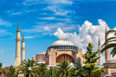 Ayasofya'nın İstanbul ' da bir güzel yaz günü içinde