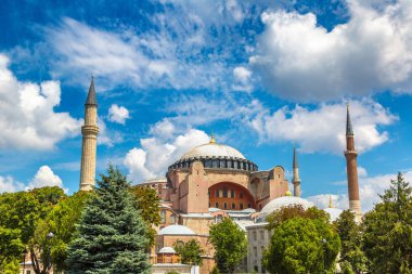 Ayasofya'nın İstanbul ' da bir güzel yaz günü içinde