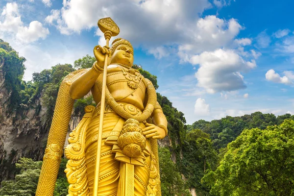 Statua Del Dio Indù Murugan Nella Grotta Batu Kuala Lumpur — Foto Stock