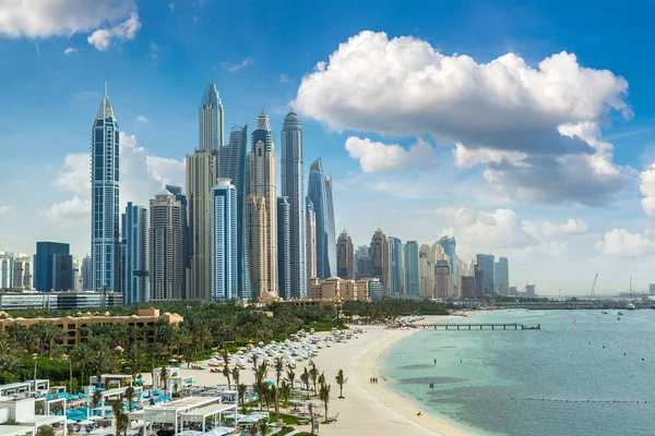 Dubai Marina Een Zomerdag Verenigde Arabische Emiraten — Stockfoto