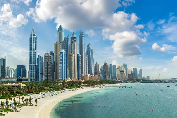 Dubai Marina Dia Verão Emirados Árabes Unidos — Fotografia de Stock