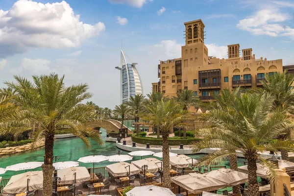 Dubai Birleşik Arap Emirlikleri Haziran 2018 Burj Arap Otelden Madinat — Stok fotoğraf