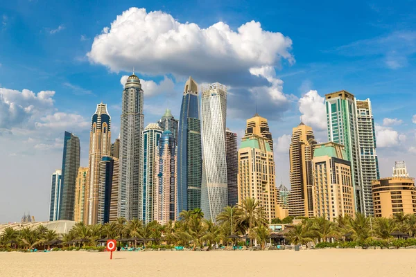 Dubai Marina Dia Verão Emirados Árabes Unidos — Fotografia de Stock