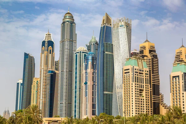 Дубай Марина Летний День Объединенные Арабские Эмираты — стоковое фото