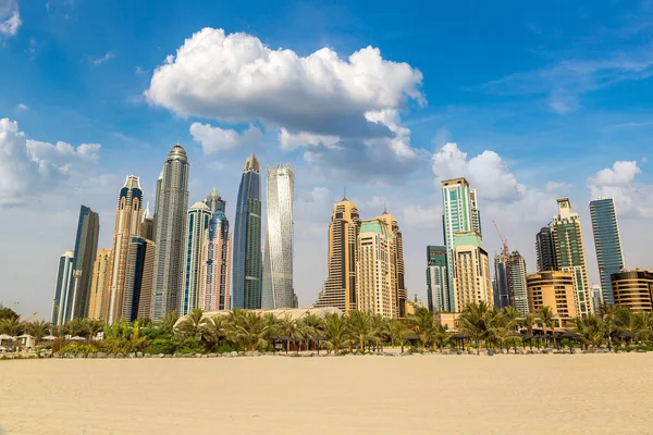 Дубай Марина Летний День Объединенные Арабские Эмираты — стоковое фото
