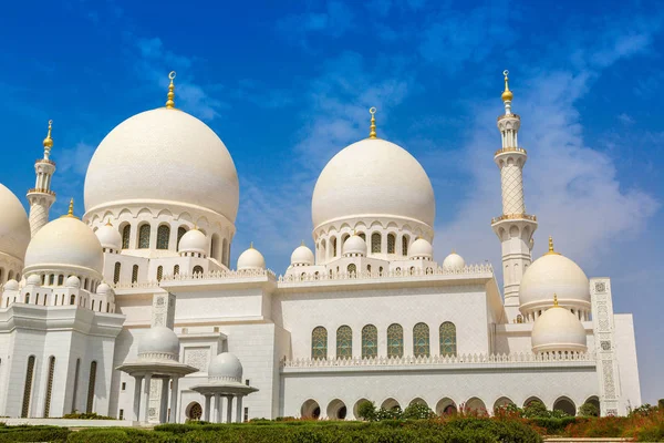 Sheikh Zayed Grand Mosque Abu Dhabi Sommardag Förenade Arabemiraten — Stockfoto