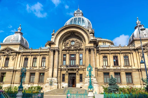 Bucharest Romanya Haziran 2015 Cec Banka Üzerinde Zafer Caddesi Nde — Stok fotoğraf