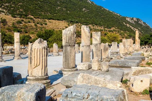 Ruïnes Van Oude Stad Efese Oud Griekse Stad Turkije Een — Stockfoto