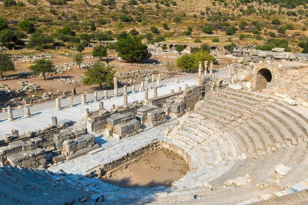 Odeon Klein Theater Oude Stad Efeze Turkije Een Mooie Zomerdag — Stockfoto