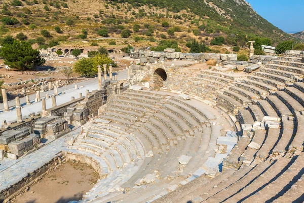 Odeon - small theater in ancient city Ephesus, Turkey in a beautiful summer day