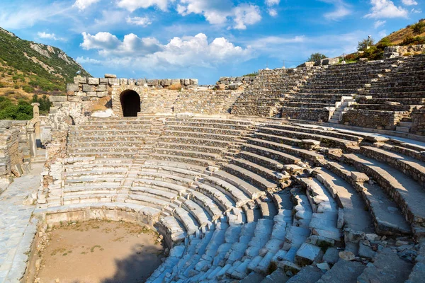 Odeon Klein Theater Oude Stad Efeze Turkije Een Mooie Zomerdag — Stockfoto