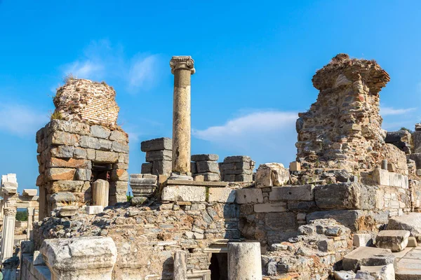 Rovine Dell Antica Città Efeso Antica Città Greca Turchia Una — Foto Stock