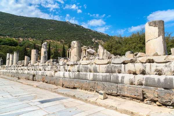 Ruinas Antigua Ciudad Éfeso Antigua Ciudad Griega Turquía Hermoso Día —  Fotos de Stock