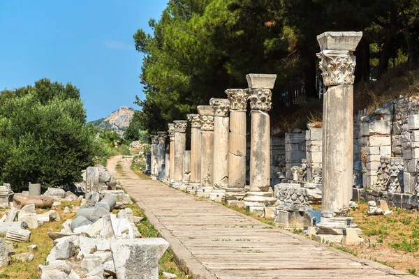Ruinen Der Antiken Stadt Ephesus Der Antiken Griechischen Stadt Der — Stockfoto