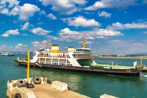 Ferry Estrecho Dardanelles Turquía Hermoso Día Verano — Foto de Stock