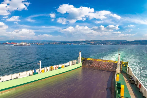 Ferry Estreito Dardanelles Turquia Belo Dia Verão — Fotografia de Stock