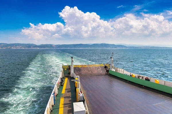 Ferry Estreito Dardanelles Turquia Belo Dia Verão — Fotografia de Stock