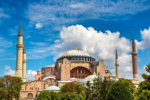 Santa Sofía Estambul Turquía Hermoso Día Verano —  Fotos de Stock