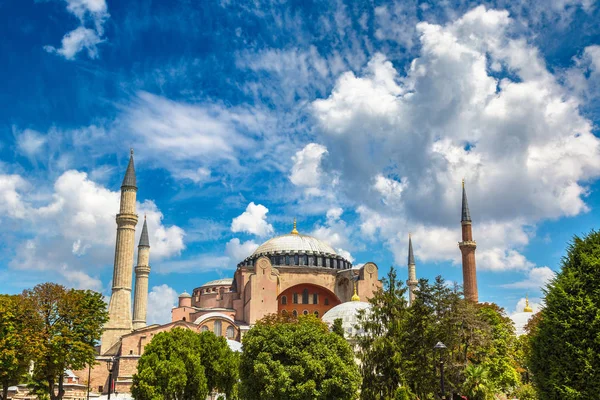 Santa Sofía Estambul Turquía Hermoso Día Verano — Foto de Stock