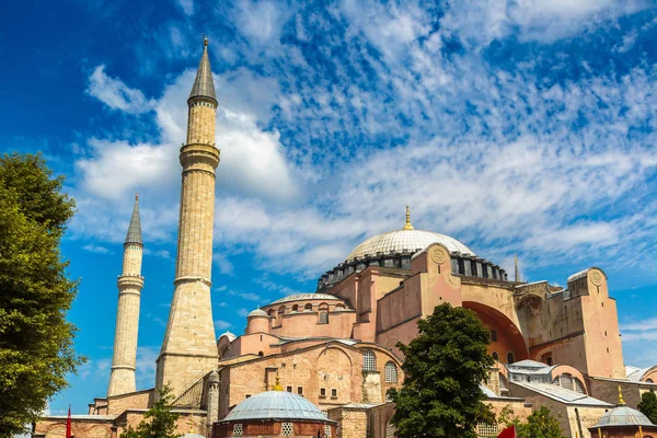 Hagia Sophia Istanbul Turchia Una Bellissima Giornata Estiva — Foto Stock
