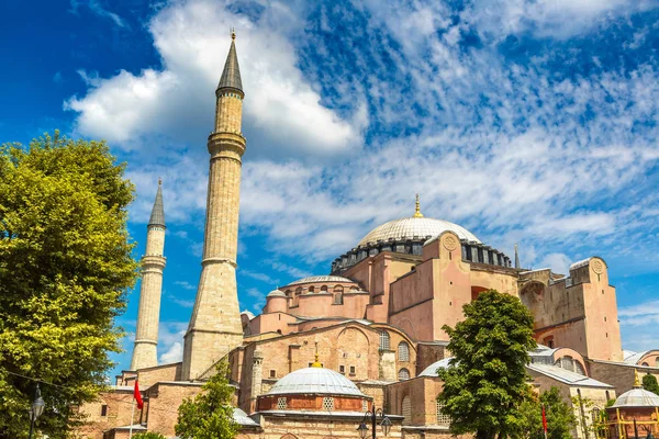 Hagia Sofia Stambule Piękny Letni Dzień — Zdjęcie stockowe