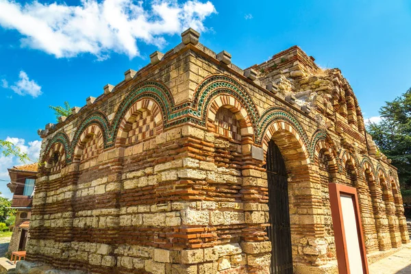 Arcanjos Michail Gabriel Igreja Nessebar Bulgária Belo Dia Verão — Fotografia de Stock