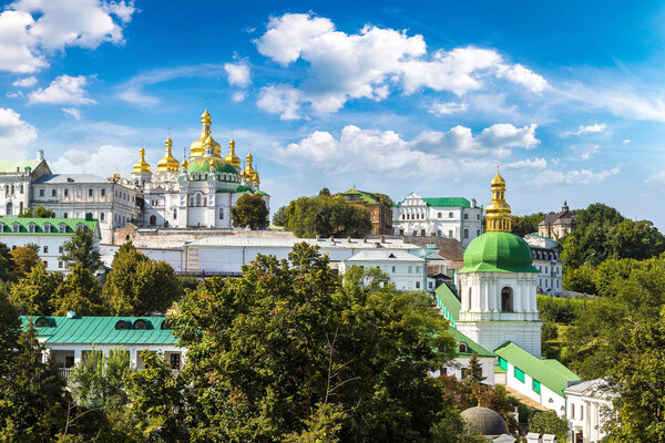 Kiev Pechersk Lavra Orthodox Monastery in a beautiful summer day