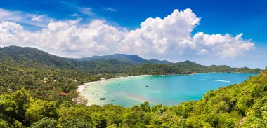Ao tanga Nai Pan Noi beach Koh Samui Adası, Tayland bir yaz günü Panoraması