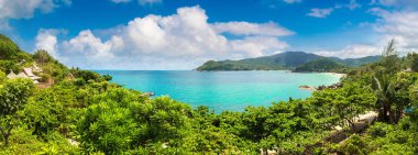 Ao tanga Nai Pan Noi beach Koh Samui Adası, Tayland bir yaz günü Panoraması