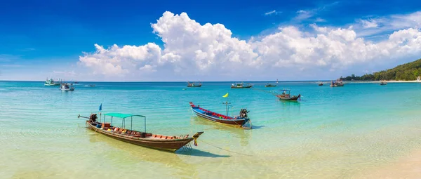 Панорама Традиционного Деревянного Рыбацкого Судна Острове Панган Таиланд Летний День — стоковое фото