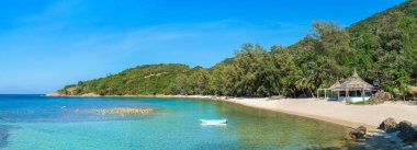 Beach Koh Samui Adası, Tayland bir yaz günü Panoraması