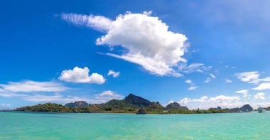 Surat Thani, Tayland bir yaz günü Panoraması