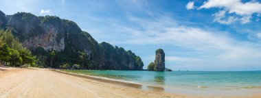 Ao Pai Plong beach, Krabi, Tayland, bir yaz günü Panoraması