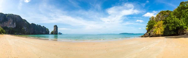 Panorama Pai Plong Beach Krabi Tajlandia Letnie Dni — Zdjęcie stockowe