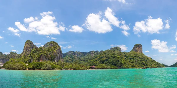 Panorama Phra Nang Beach Krabi Thailand Summer Day — Stock Photo, Image