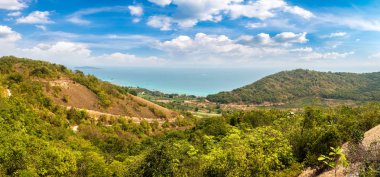 Koh Lan Adası, bir yaz günü Tayland Panoraması
