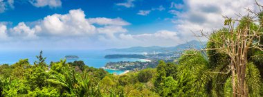Karon View Phuket Tayland noktada Panoraması yaz gün