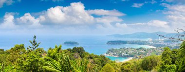Karon View Phuket Tayland noktada Panoraması yaz gün