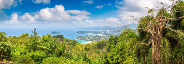 Karon View Phuket Tayland noktada Panoraması yaz gün