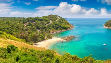 Bir yaz günü içinde Yanui Beach Phuket Tayland, Panorama
