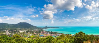 Koh Samui Adası, Tayland bir yaz günü Panoraması