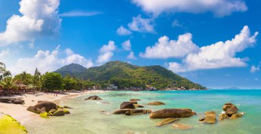 Gümüş Beach Koh Samui Adası, Tayland bir yaz günü Panoraması