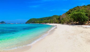 (O Ko) Coral Island Phuket Island, Tayland bir yaz günü yakınındaki Panoraması