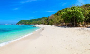 (O Ko) Coral Island Phuket Island, Tayland bir yaz günü yakınındaki Panoraması