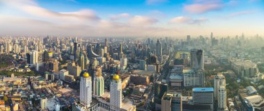 Bangkok Panoraması yaz akşamları