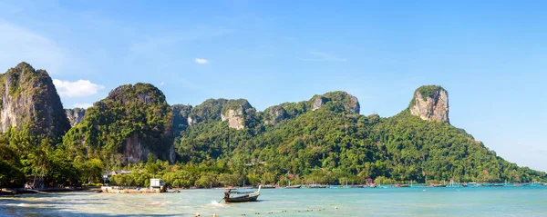 Panorama Phra Nang Beach Krabi Tajlandia Letnie Dni — Zdjęcie stockowe