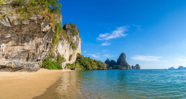 Panorama Von Tonsai Strand Krabi Thailand Einem Sommertag — Stockfoto