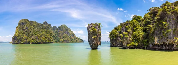 Panorama James Bond Island Phang Nga Bay Thailand Summer Day — Stock Photo, Image