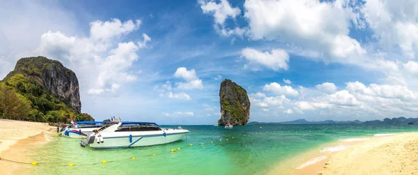 Panorama Île Poda Thaïlande Dans Une Journée Été — Photo